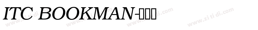 ITC BOOKMAN字体转换